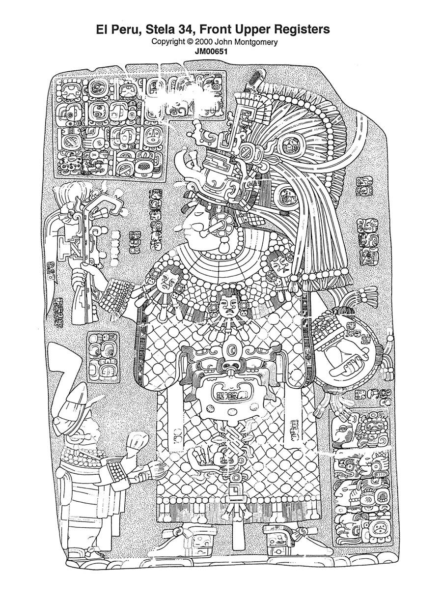 ancient mayan women drawing